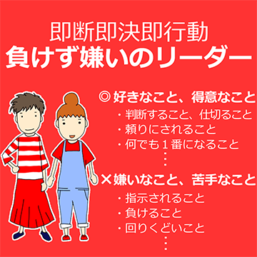 赤タイプの特徴